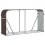 Leñero de acero galvanizado marrón 180x45x100 cm de , Bolsas y soportes de leña - Ref: Foro24-364574, Precio: 60,28 €, Descue...
