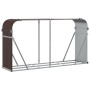 Leñero de acero galvanizado marrón 180x45x100 cm de , Bolsas y soportes de leña - Ref: Foro24-364574, Precio: 60,88 €, Descue...