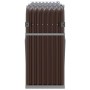 Leñero de acero galvanizado marrón 180x45x100 cm de , Bolsas y soportes de leña - Ref: Foro24-364574, Precio: 60,88 €, Descue...