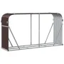 Leñero de acero galvanizado marrón 180x45x100 cm de , Bolsas y soportes de leña - Ref: Foro24-364574, Precio: 60,28 €, Descue...
