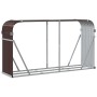 Leñero de acero galvanizado marrón 180x45x100 cm de , Bolsas y soportes de leña - Ref: Foro24-364574, Precio: 60,88 €, Descue...