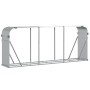 Leñero de acero galvanizado plateado 234x45x100 cm de , Bolsas y soportes de leña - Ref: Foro24-364595, Precio: 61,70 €, Desc...