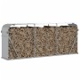 Leñero de acero galvanizado plateado 234x45x100 cm de , Bolsas y soportes de leña - Ref: Foro24-364595, Precio: 61,70 €, Desc...