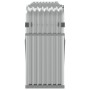 Leñero de acero galvanizado plateado 234x45x100 cm de , Bolsas y soportes de leña - Ref: Foro24-364595, Precio: 61,70 €, Desc...