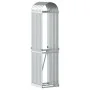Leñero de acero galvanizado plateado 40x45x170 cm de , Bolsas y soportes de leña - Ref: Foro24-364588, Precio: 48,47 €, Descu...