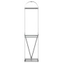 Leñero de acero galvanizado plateado 40x45x170 cm de , Bolsas y soportes de leña - Ref: Foro24-364588, Precio: 49,08 €, Descu...