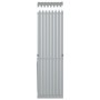 Leñero de acero galvanizado plateado 40x45x170 cm de , Bolsas y soportes de leña - Ref: Foro24-364588, Precio: 49,08 €, Descu...