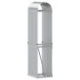 Leñero de acero galvanizado plateado 40x45x170 cm de , Bolsas y soportes de leña - Ref: Foro24-364588, Precio: 48,47 €, Descu...
