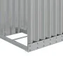 Leñero de acero galvanizado plateado 40x45x170 cm de , Bolsas y soportes de leña - Ref: Foro24-364588, Precio: 48,47 €, Descu...