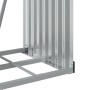 Leñero de acero galvanizado plateado 40x45x170 cm de , Bolsas y soportes de leña - Ref: Foro24-364588, Precio: 49,08 €, Descu...