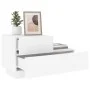 Mesita de noche con luces LED blanca 70x36x40,5 cm de , Mesitas de noche - Ref: Foro24-836777, Precio: 74,64 €, Descuento: %