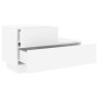 Mesita de noche con luces LED blanca 70x36x40,5 cm de , Mesitas de noche - Ref: Foro24-836777, Precio: 76,05 €, Descuento: %