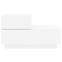Mesita de noche con luces LED blanca 70x36x40,5 cm de , Mesitas de noche - Ref: Foro24-836777, Precio: 76,05 €, Descuento: %