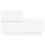 Mesita de noche con luces LED blanca 70x36x40,5 cm de , Mesitas de noche - Ref: Foro24-836777, Precio: 74,64 €, Descuento: %