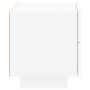 Mesita de noche con luces LED blanca 70x36x40,5 cm de , Mesitas de noche - Ref: Foro24-836777, Precio: 76,05 €, Descuento: %