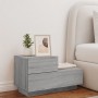 Mesita de noche con luces LED gris Sonoma 70x36x40,5 cm de , Mesitas de noche - Ref: Foro24-836782, Precio: 73,97 €, Descuent...