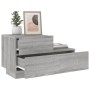 Mesita de noche con luces LED gris Sonoma 70x36x40,5 cm de , Mesitas de noche - Ref: Foro24-836782, Precio: 73,97 €, Descuent...