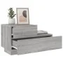 Mesita de noche con luces LED gris Sonoma 70x36x40,5 cm de , Mesitas de noche - Ref: Foro24-836782, Precio: 72,76 €, Descuent...