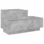 Mesita de noche con luces LED gris hormigón 70x36x40,5 cm de , Mesitas de noche - Ref: Foro24-836780, Precio: 74,72 €, Descue...