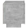 Mesita de noche con luces LED gris hormigón 70x36x40,5 cm de , Mesitas de noche - Ref: Foro24-836780, Precio: 74,72 €, Descue...