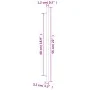 Schrankgriffe 5 Stück silberfarbener Edelstahl 480 mm von , Schrankknöpfe und Griffe - Ref: Foro24-155355, Preis: 18,16 €, Ra...