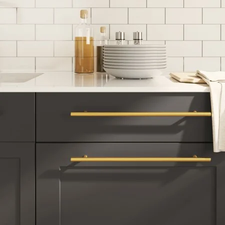 Cabinet handles 5 pcs gold stainless steel 320 mm by , Cabinet knobs and handles - Ref: Foro24-155362, Price: 26,20 €, Discou...