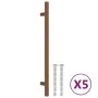 Cabinet handles 5 pcs bronze stainless steel 192 mm by , Cabinet knobs and handles - Ref: Foro24-155376, Price: 20,03 €, Disc...