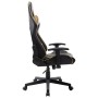 Silla de gaming de cuero sintético negro y dorado en Sillas gaming | Comprar online en Foru.es