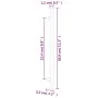 Tiradores para armarios 5 uds acero inoxidable negro 224 mm de , Pomos y picaportes de armarios - Ref: Foro24-155369, Precio:...