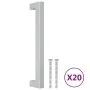 Tiradores para armarios 20 uds acero inoxidable plateado 160 mm de , Pomos y picaportes de armarios - Ref: Foro24-3203638, Pr...