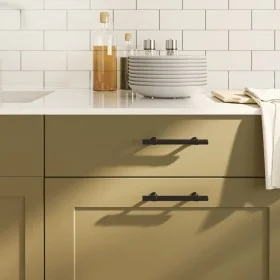 Cabinet handles 20 pcs black stainless steel 96 mm by , Cabinet knobs and handles - Ref: Foro24-3203692, Price: 37,58 €, Disc...