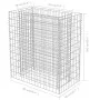 Arriate de gaviones de acero 90x50x100 cm de vidaXL, Maceteros y jardineras - Ref: Foro24-143568, Precio: 61,78 €, Descuento: %