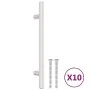 Tiradores para armarios 10 uds acero inoxidable plateado 128 mm de , Pomos y picaportes de armarios - Ref: Foro24-155350, Pre...