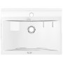 Lavabo con rebosadero cerámica plateado 60x46x16 cm de vidaXL, Lavabos - Ref: Foro24-143502, Precio: 75,98 €, Descuento: %