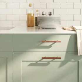 Cabinet handles 10 units stainless steel bronze 96 mm by , Cabinet knobs and handles - Ref: Foro24-155373, Price: 18,66 €, Di...