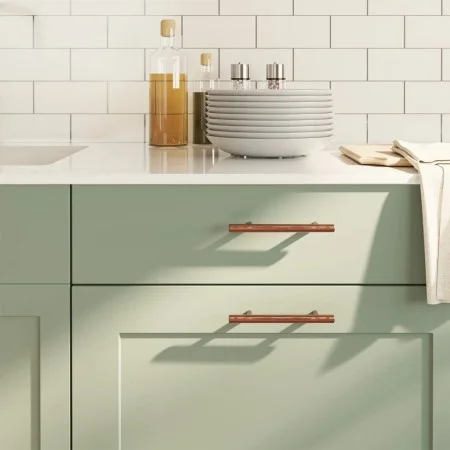 Cabinet handles 10 units stainless steel bronze 96 mm by , Cabinet knobs and handles - Ref: Foro24-155373, Price: 18,66 €, Di...