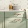Cabinet handles 10 units stainless steel bronze 96 mm by , Cabinet knobs and handles - Ref: Foro24-155373, Price: 18,66 €, Di...