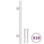 Tiradores para armarios 10 uds acero inoxidable plateado 128 mm by , Cabinet knobs and handles - Ref: Foro24-155414, Price: 1...