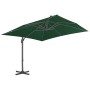 Sombrilla voladiza con poste de aluminio verde 400x300 cm de vidaXL, Sombrillas - Ref: Foro24-44635, Precio: 296,80 €, Descue...