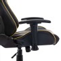 Silla de gaming de cuero sintético negro y dorado en Sillas gaming | Comprar online en Foru.es