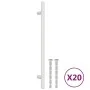 Cabinet handles 20 pcs stainless steel silver 192 mm by , Cabinet knobs and handles - Ref: Foro24-3203591, Price: 28,46 €, Di...