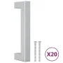 Cabinet handles 20 pcs stainless steel silver 96 mm by , Cabinet knobs and handles - Ref: Foro24-3203636, Price: 32,91 €, Dis...