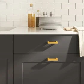 Cabinet handles 20 units stainless steel golden 64 mm by , Cabinet knobs and handles - Ref: Foro24-3203643, Price: 34,00 €, D...