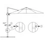 Cantilever parasol with green steel pole 300 cm by vidaXL, Umbrellas - Ref: Foro24-44629, Price: 94,90 €, Discount: %