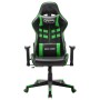 Silla de gaming de cuero sintético negro y verde en Sillas gaming | Comprar online en Foru.es