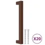 Tiradores para armarios 20 uds acero inoxidable bronce 160 mm de , Pomos y picaportes de armarios - Ref: Foro24-3203662, Prec...