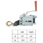 Cabrestante manual con correa 540 kg de vidaXL, Cabrestantes - Ref: Foro24-143994, Precio: 34,30 €, Descuento: %
