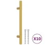 Schrankgriffe 10 Stück goldfarbener Edelstahl 128 mm von , Schrankknöpfe und Griffe - Ref: Foro24-155358, Preis: 16,48 €, Rab...
