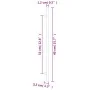 Schrankgriffe 5 Stück schwarzer Edelstahl 320 mm von , Schrankknöpfe und Griffe - Ref: Foro24-155370, Preis: 14,41 €, Rabatt: %