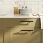 Cabinet handles 10 pcs black stainless steel 128 mm by , Cabinet knobs and handles - Ref: Foro24-155366, Price: 15,27 €, Disc...